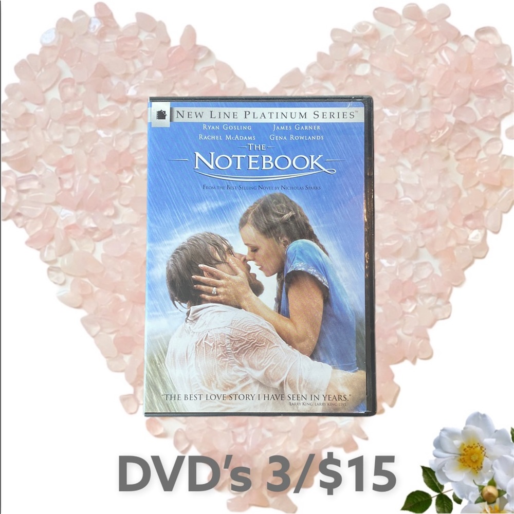 💖3/$15 The Notebook Platinum Series DVD